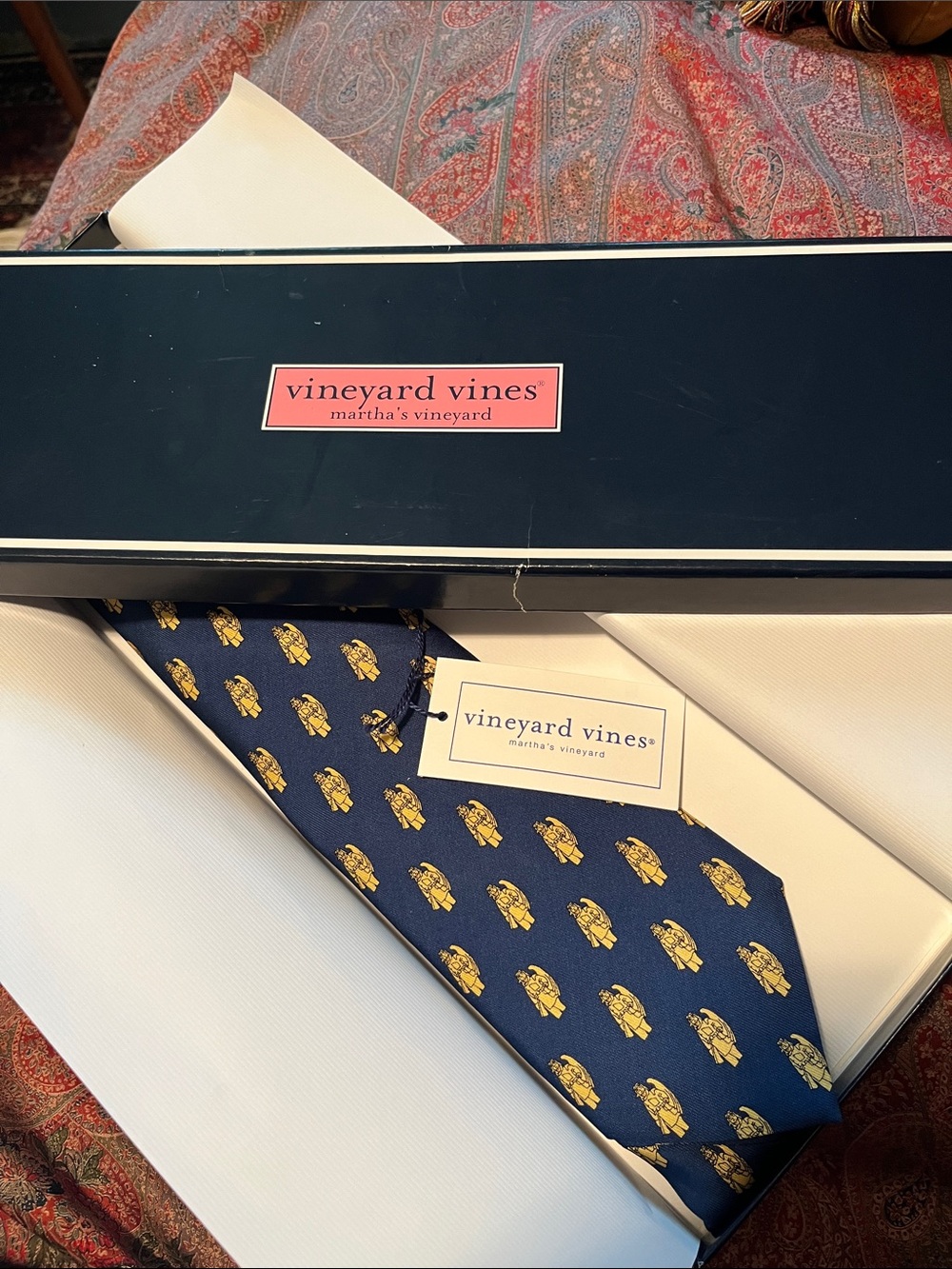 Vineyard Vines Martha’s Vineyard Silk Tie NIB
